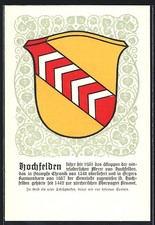 Ansichtskarte hochfelden wappe gebraucht kaufen  Berlin