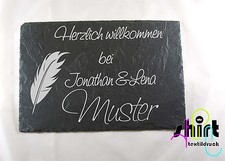115 schiefertafel willkommen gebraucht kaufen  Schauenburg