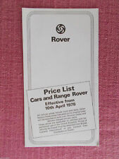 1978 range rover for sale  SHERINGHAM