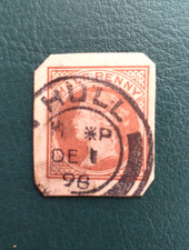 GB QV: 1/2d recorte de papelaria postal marrom comprar usado  Enviando para Brazil