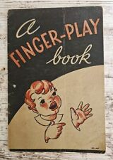 Antique childrens books, "A Finger Play" 1929 songs and hand gestures  segunda mano  Embacar hacia Argentina