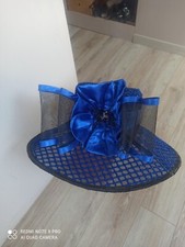 Chapeau ceremonie bleu d'occasion  Ozoir-la-Ferrière