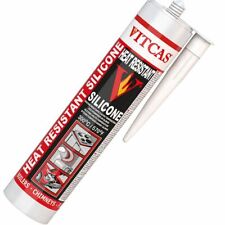 Selante de silicone preto Vitcas alta temperatura para fogões, chaminés, fornos 310 ml  comprar usado  Enviando para Brazil