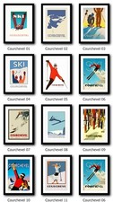 Courchevel ski poster for sale  BRAUNTON
