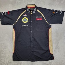 Camisa masculina Lotus F1 Team média botão para cima corrida equipe Renault Pit Crew patch comprar usado  Enviando para Brazil