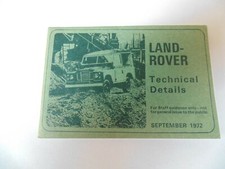 Land rover technical for sale  WIMBORNE