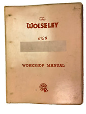 Wolseley workshop manual for sale  SUTTON-IN-ASHFIELD