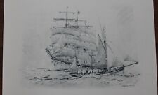 Lithographie bateau marin d'occasion  Saint-Lô