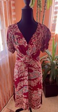 Vestido Kamellia Vintage- Borgonha- Design Paisley- Grande, usado comprar usado  Enviando para Brazil
