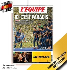 Poster equipe psg d'occasion  Chailly-en-Bière