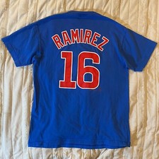 Camisa masculina Aramis Ramirez #16 2008 Chicago Cubs Majestic pequena azul gola redonda comprar usado  Enviando para Brazil