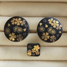 Inlaid cufflinks lapel for sale  Shipping to United Kingdom