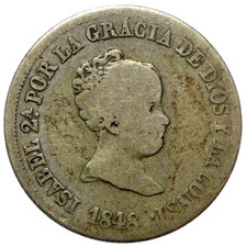 Espagne reales 1848 d'occasion  Provins
