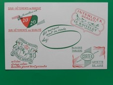 Buvard publicitaire vêtements d'occasion  Lamotte-Beuvron