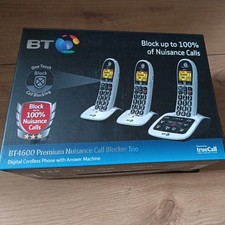 Teléfonos DECT inalámbricos botón grande BT 4600 con contestador automático - 3 piezas segunda mano  Embacar hacia Mexico