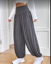 Jogginghose yogahose grau gebraucht kaufen  Rostock