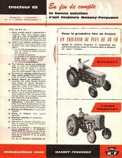 Prospectus brochure massey d'occasion  Marcillat-en-Combraille