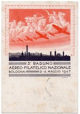 Cartolina raduno aereo usato  Italia