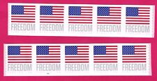 Usado, SELO 2023 BANDEIRA DA LIBERDADE DOS EUA 10 SELOS PARA SEMPRE DE UMA BOBINA POSTAGEM USPS NÃO USADA comprar usado  Enviando para Brazil