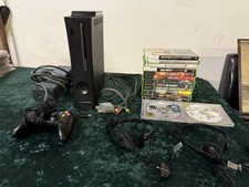 Console Microsoft Xbox 360 S + fones de ouvido de controle de trabalho e 11 jogos tudo funciona! comprar usado Console Microsoft Xbox 360 S + fones de ouvido de controle de trabalho e 11 jogos tudo funciona! comprar usado  Enviando para Brazil