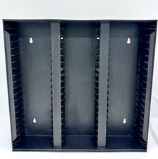 Fita cassete Alpha 60 suporte de parede rack de armazenamento estojo plástico preto EUA comprar usado  Enviando para Brazil