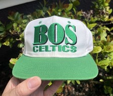 Chapéu Snapback Vintage Boston Celtics Logotipo 7 Spellout Basquete NBA Chapéu 2 Tons comprar usado  Enviando para Brazil