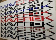 letras reflexivas compatíveis com a bandeira de inserção da tampa traseira do logotipo MAVERICK comprar usado  Enviando para Brazil