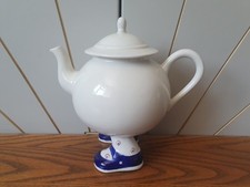 Blue shoes teapot for sale  CHELTENHAM