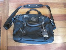 Tumi 22619HKH Black Black w Brown Leather Trim Shoulder Bag 11”x15” Alpha Bravo for sale  Lincolnshire