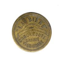 Jeton brasserie biere d'occasion  Saint-Genis-Laval