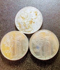 Trittico monete 100 usato  Alba Adriatica