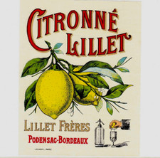 Ancienne étiquette citronné d'occasion  Bordeaux-