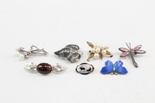 Sterling silver brooches for sale  LEEDS