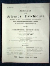 Ann. sciences psychiques d'occasion  Melun