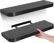 Black floating shelves for sale  SALFORD