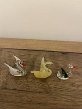 Murano glass swans for sale  WILLENHALL