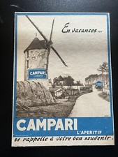 Publicite carton campari d'occasion  Montreuil