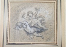 Dessin xviiie putti d'occasion  Nice-
