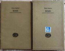 Dante alighieri rime. usato  Italia