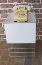 2 cubos de acrílico meados do século mesa lateral suporte para telefone feito em Memphis 12 x 12 x 10 comprar usado  Enviando para Brazil