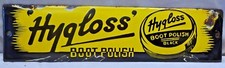 Usado, Placa de porcelana esmaltada vintage bota higloss polonesa preta Inglaterra publicidade rara comprar usado  Enviando para Brazil