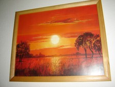 Bild see sonnenuntergang gebraucht kaufen  Niederfischbach