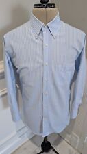 Camisa social listrada azul claro e branca masculina Aramis 15,75/40 com botões comprar usado  Enviando para Brazil