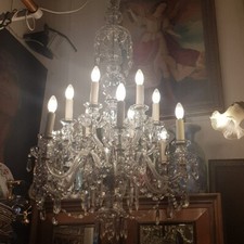 Antico lampadario cristallo usato  Roma