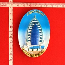 ÍMÃ DE GELADEIRA LEMBRANÇA TURCOMENISTÃO / ASHGABAT / RESINA, usado comprar usado  Enviando para Brazil