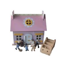 Casa de muñecas de madera Le Toy Van con muchos extras muñecas coches y muebles segunda mano  Embacar hacia Mexico