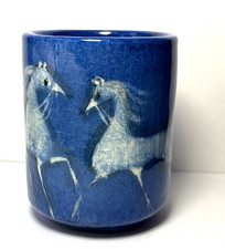 Vaso de cerâmica 3,5 "polia pillin com design de três cavalos MCM comprar usado  Enviando para Brazil