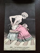 Cpa illustrateur femme d'occasion  Verneuil-l'Étang