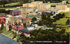 CARTÃO POSTAL VINTAGE DE LINHO DESTILARIA BOURBON FRANKFORT KENTUCKY GEORGE T. STAGG BOURBON comprar usado  Enviando para Brazil
