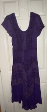 Vestido espartilho Sakkas feminino medieval celta renascentista roxo boho fada G GG, usado comprar usado  Enviando para Brazil
